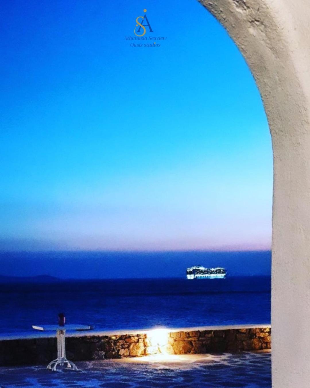 Mykonos Athanasia Seaview Oasis Studios By The Port Houlakia  Extérieur photo
