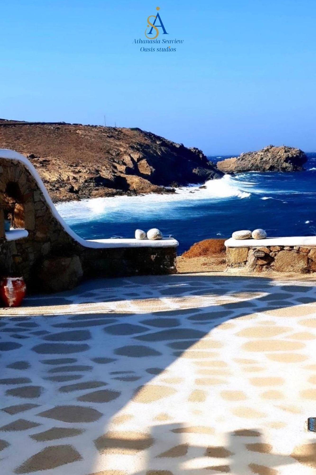 Mykonos Athanasia Seaview Oasis Studios By The Port Houlakia  Extérieur photo
